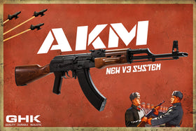 GHK AKM Gas Blow Back GBBR AIRSOFT V3 (Old model / unavilable)