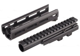 Hephaestus Tokyo Marui AK Handguard Set (6.5 inch M-Lok) w/Railed Gas Tube (Type III Hard-coat Anodized)