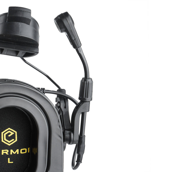 EARMOR - M32H PLUS Tactical Headset ARC Mount Black (New 2024 Version)