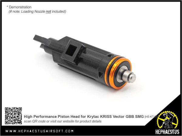 Hephaestus High Performance CNC Aluminum Piston Head For Krytac Kriss Vector GBB SMG