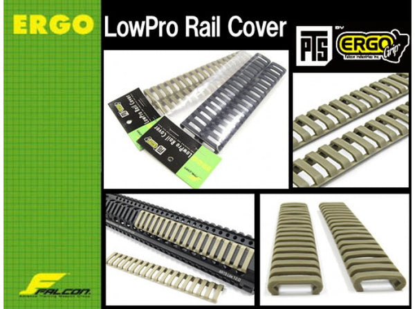 ERGO - 18-Slot LowPro Rail Covers (BK) (2 Piece in package)