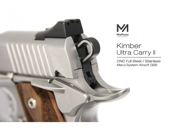 Mafioso Airsoft CNC Steel Kimber Ultra Carry II GBB Pistol (Silver)