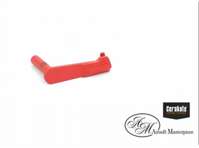 Airsoft Masterpiece CNC Steel Slide Stop - STI (Cerakote USMC Red)