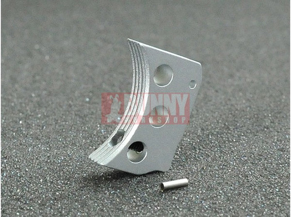 AKA Type F Aluminum Trigger for Marui Hi-Capa GBB (Short, Silver)