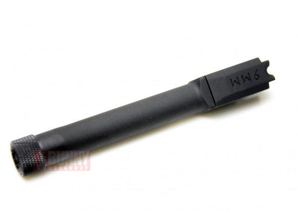 Angry Gun - CNC Tactical Barrel with Thread Protector for Cyber Gun & WE - M&P9 (14mm CCW)