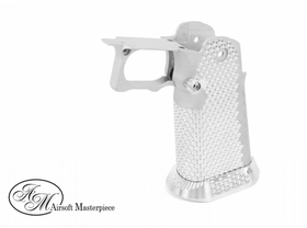 Airsoft Masterpiece Aluminum Grip for Hi-CAPA Type 1 (Silver)