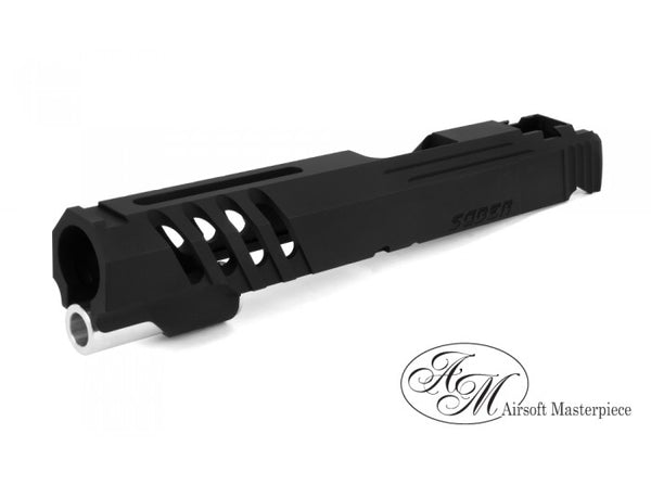 Airsoft Masterpiece Custom Saber Standard Slide for Hi-CAPA/1911 (Black)