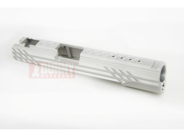 Warbear - CNC Aluminum Smoling Hole Slide for Marui Hi-Capa (Silver)