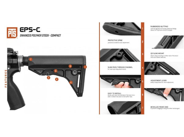 PTS Enhanced Polymer Stock - Compact (EPS-C) Flat Dark Earth