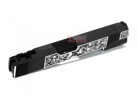 Airsoft Masterpiece Gothic Engraved Standard Slide - Black / Silver