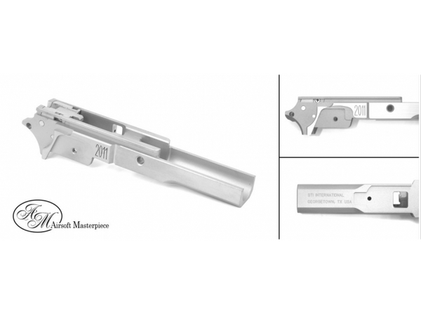 Airsoft Masterpiece Steel Frame - STI 2011 3.9 inches (Stainless Steel Silver)