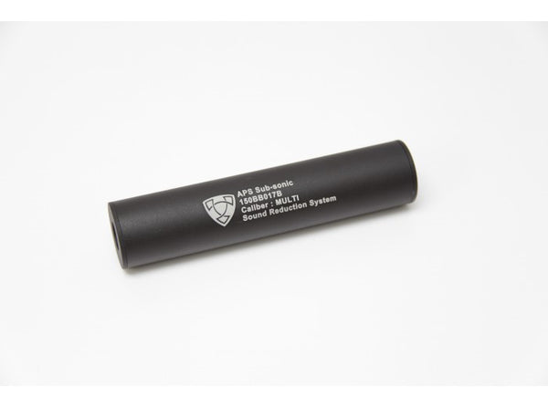 APS - 32x150mm Sub-Sonic Airsoft Silencer (14mm CW/CCW, Black)