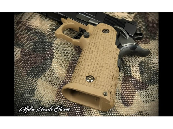 Alpha Airsoft Custom STI Costa Grip (Cerakote Sand)