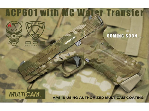 APS - ACP Full Metal CO2 Powered Airsoft GBB Gas Blowback Pistol (Multicam)