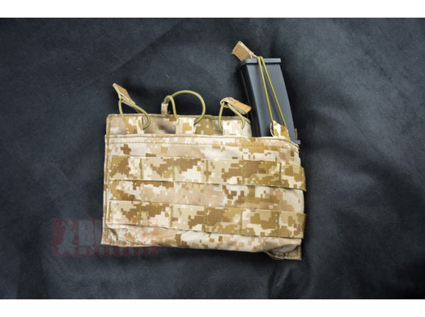 May Flower - MP7 Quad Magazine Pouch, Open Top (Desert Digital)