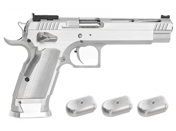 Gunsmith Bros GB01 TF Aluminum 5.5 inch GBB Pistol - Silver