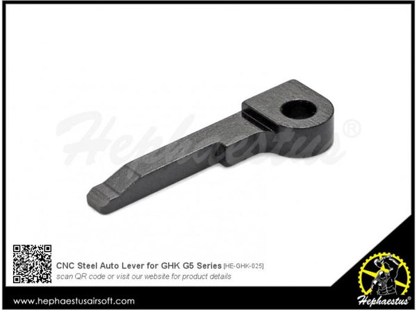 Hephaestus CNC Steel Auto Lever for GHK G5 Series & Hephaestus T22 GBBR