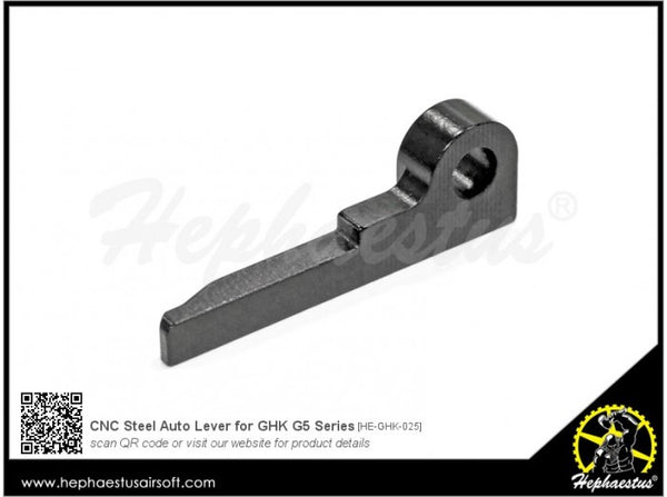 Hephaestus CNC Steel Auto Lever for GHK G5 Series & Hephaestus T22 GBBR