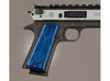 Hogue - Govt. Model Flames Aluminum - Blue Anodized for 1911