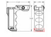 MFT React Magwell Grip (RMG). Allows less effort to direct muzzle - BK