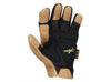 Mechanix Wear Gloves, CG Padded Palm, Black/Leather (Size L)