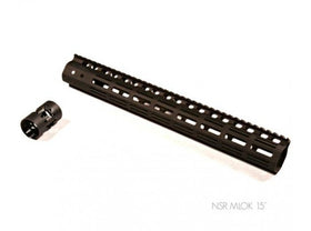 Iron Airsoft - NSR MLOK Rail for AEG & GBB Profile (15 inch / Black)