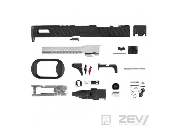 PTS ZEV OMEN Slide Kit for Tokyo Marui G17 GBB Pistol (Leupold DP-PRO Cut) - Black