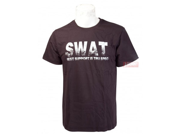 TRU-SPEC Military Style BLACK SWAT T-Shirt - Size M