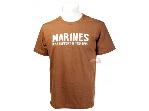 TRU-SPEC Military Style COYOTE MARINE T-Shirt - Size XL