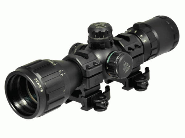 UTG - 3-9X32 1inch BugBuster AO RGB Mil-Dot Scope (QD Rings)