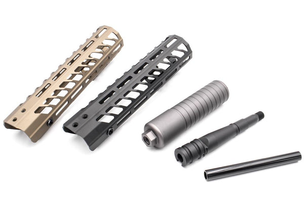 Artisan 10 Inch SUR300 Rail Handguard Set for SIG Airsoft MCX Legacy (Black / DE)