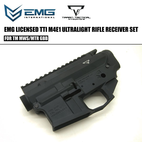 EMG TTI Licened M4E1 Aero Style CNC Aluminum Ultra Light Upper & Lower Receiver Conversion Kit for Tokyo Marui M4 MWS GBBR Series (Limited Edition) (By Angry Gun)