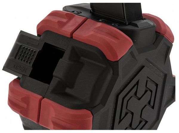 AW Custom Adaptive Drum Magazine for AW / WE / Tokyo Marui Hi-Capa GBB Series (Red)