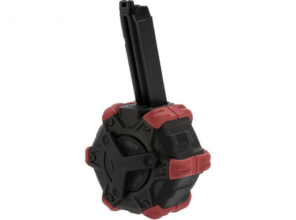 AW Custom Adaptive Drum Magazine for AW / WE / Tokyo Marui Hi-Capa GBB Series (Red)