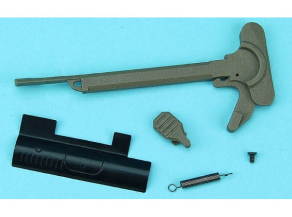 G&P - (GP-COP091SD) Plastic M4 Charging Handle & Bolt Stop Set (Sand)