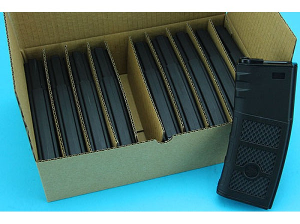 G&P M4/M16 340rd Ball Ball Hi-Cap AEG Magazine (10pcs Set, Black)