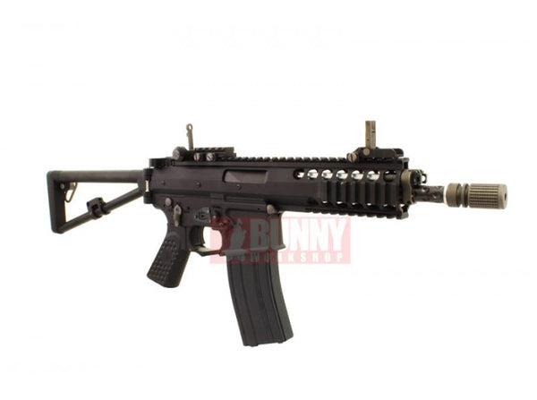 WE - PDW M4 Gas Blow back Airsoft Rifle - BLACK