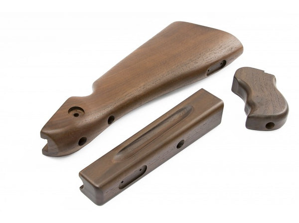 Ra Tech - M1A1 Real Wood Stock Kit For Cybergun / WE Thompson M1A1 GBB (Walnut Wood)