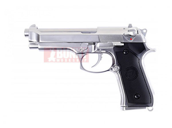 WE M92 Full Metal GBB Pistol with marking (Silver)